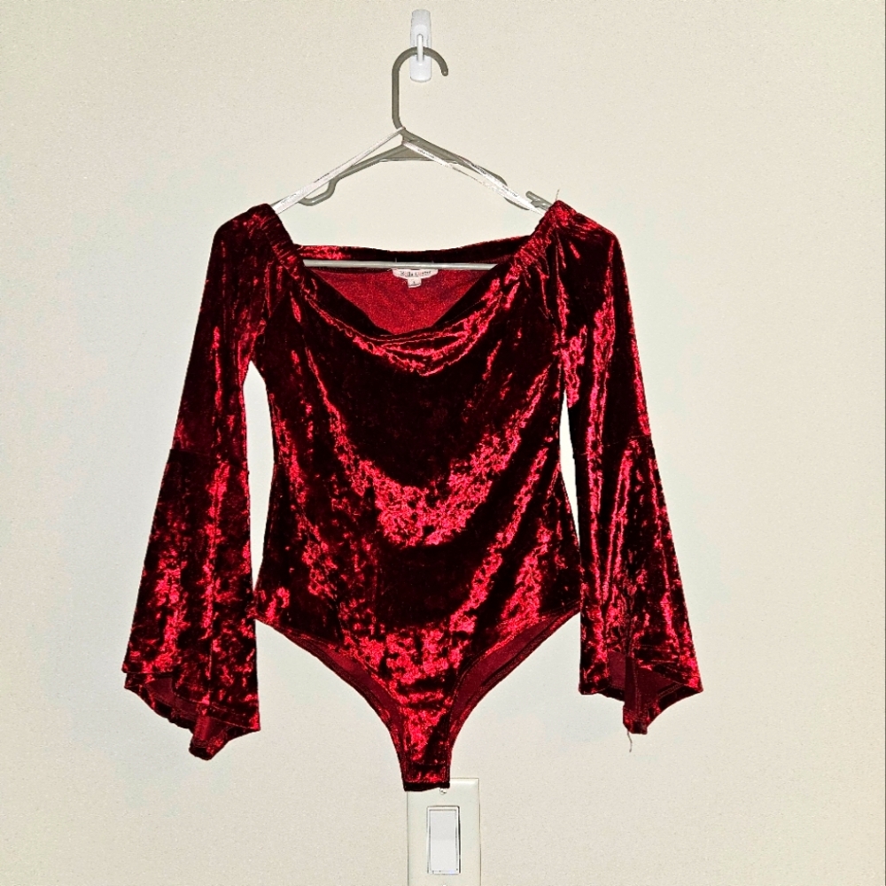 Rolla Coster Red Velvet Body Suit